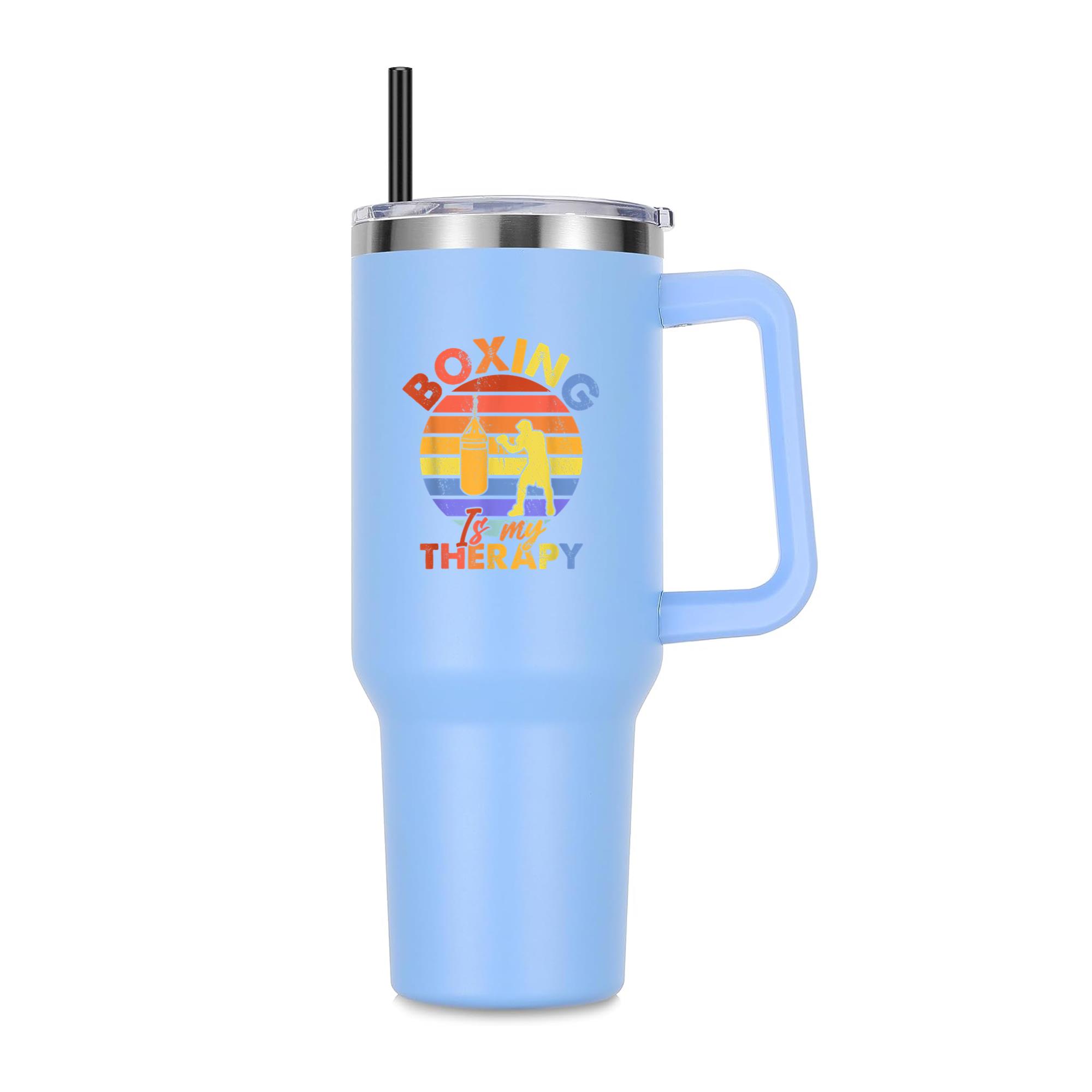 Boxing Is My Therapy 40oz Stainless Steel Tumbler