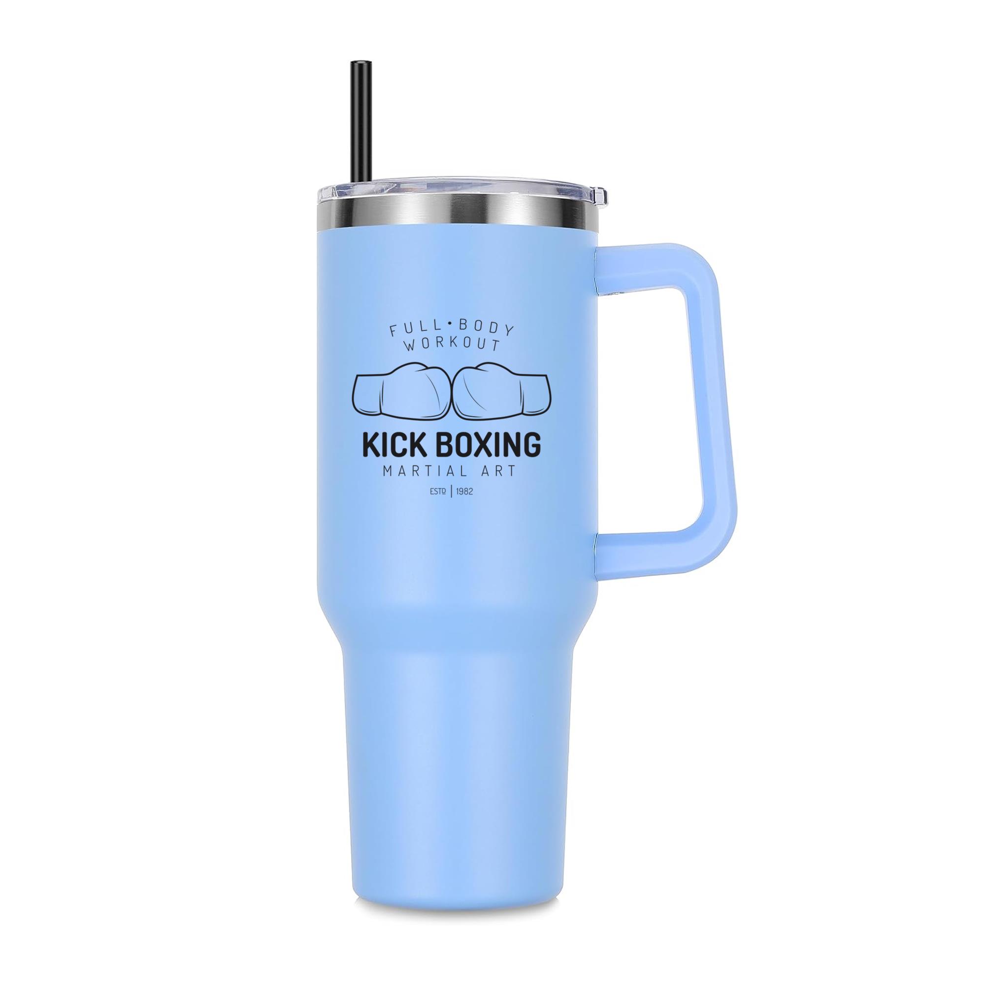 Boxing Kickboxing Fight Label 40oz Stainless Steel Tumbler