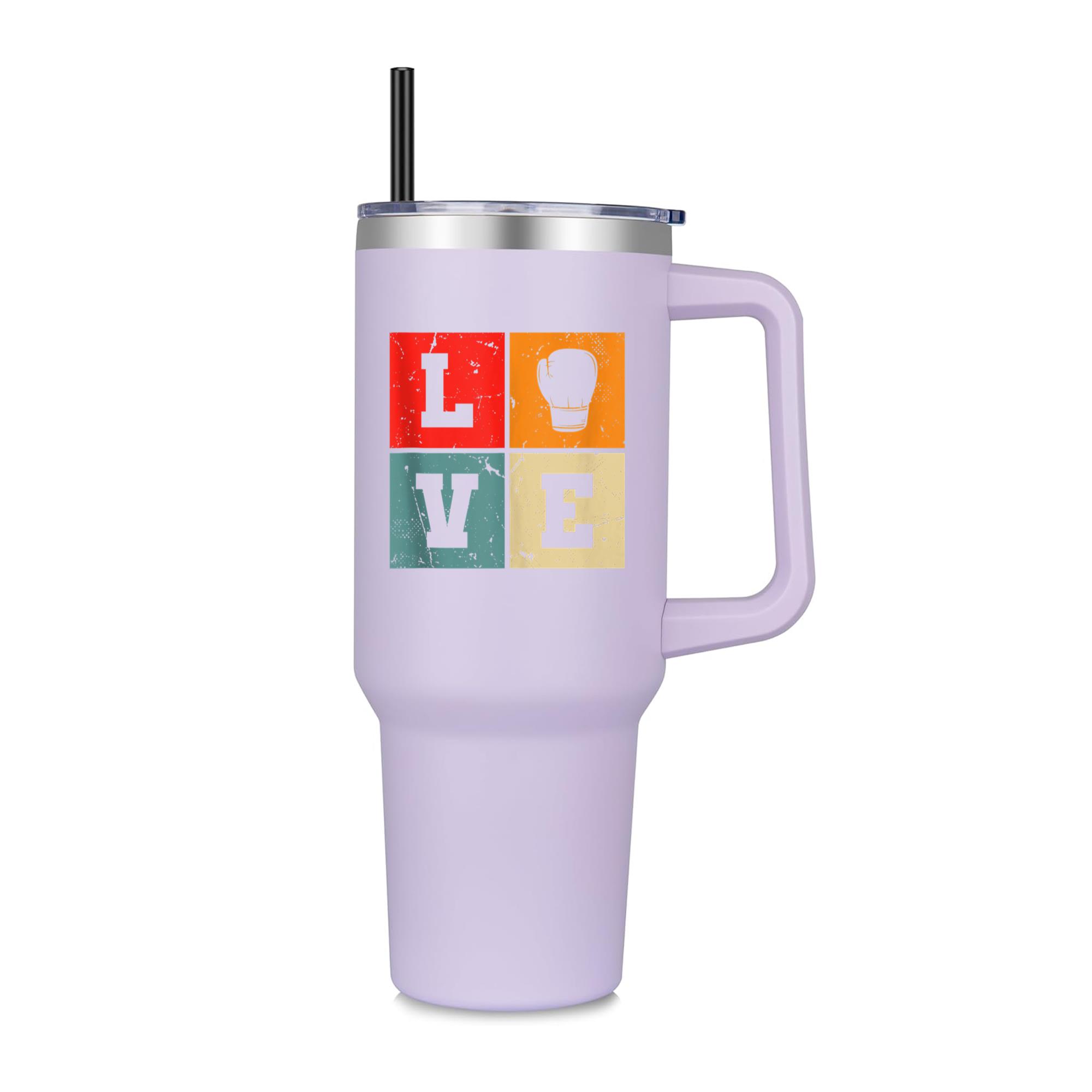 Boxing Love Vintage 40oz Stainless Steel Tumbler - Image 2