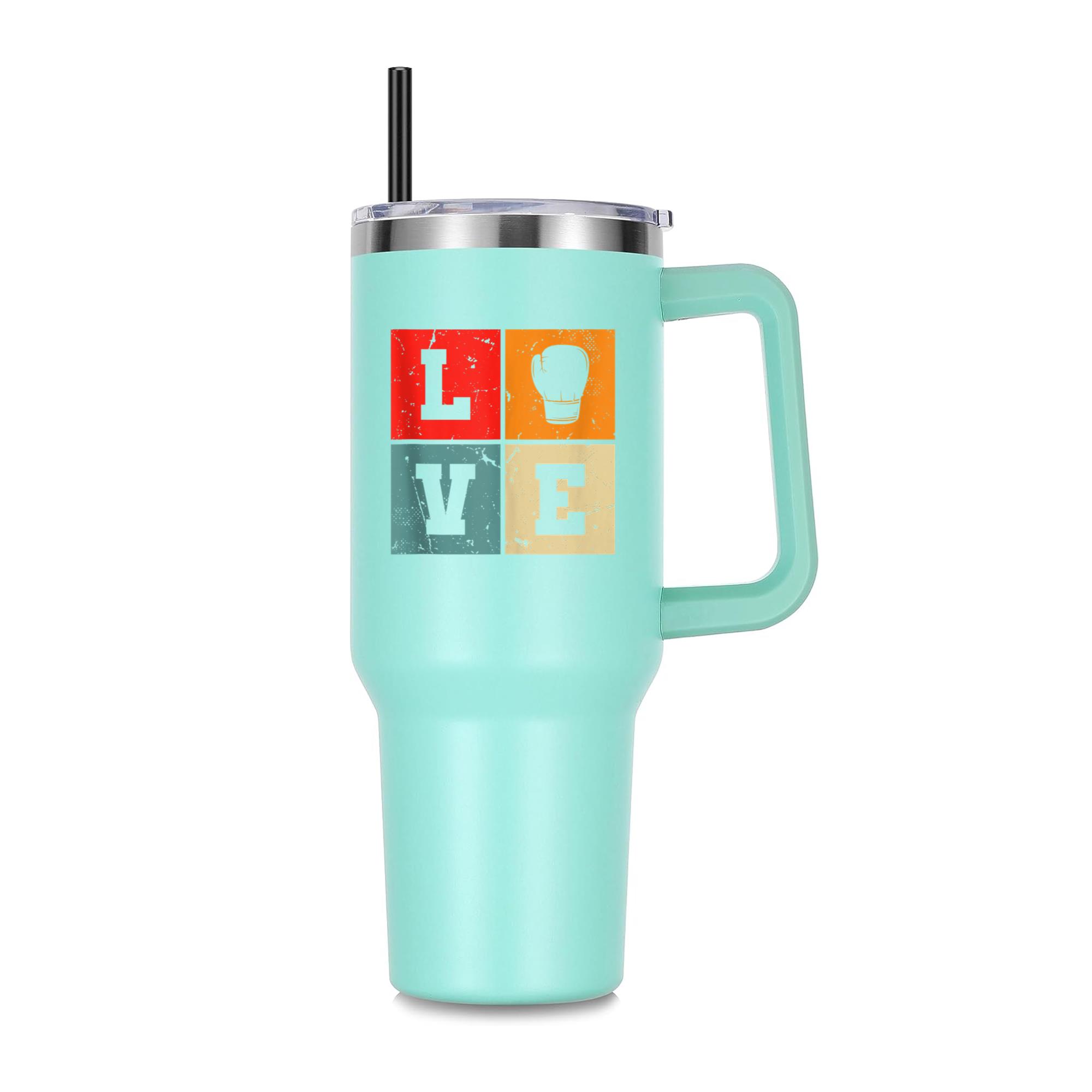Boxing Love Vintage 40oz Stainless Steel Tumbler - Image 3
