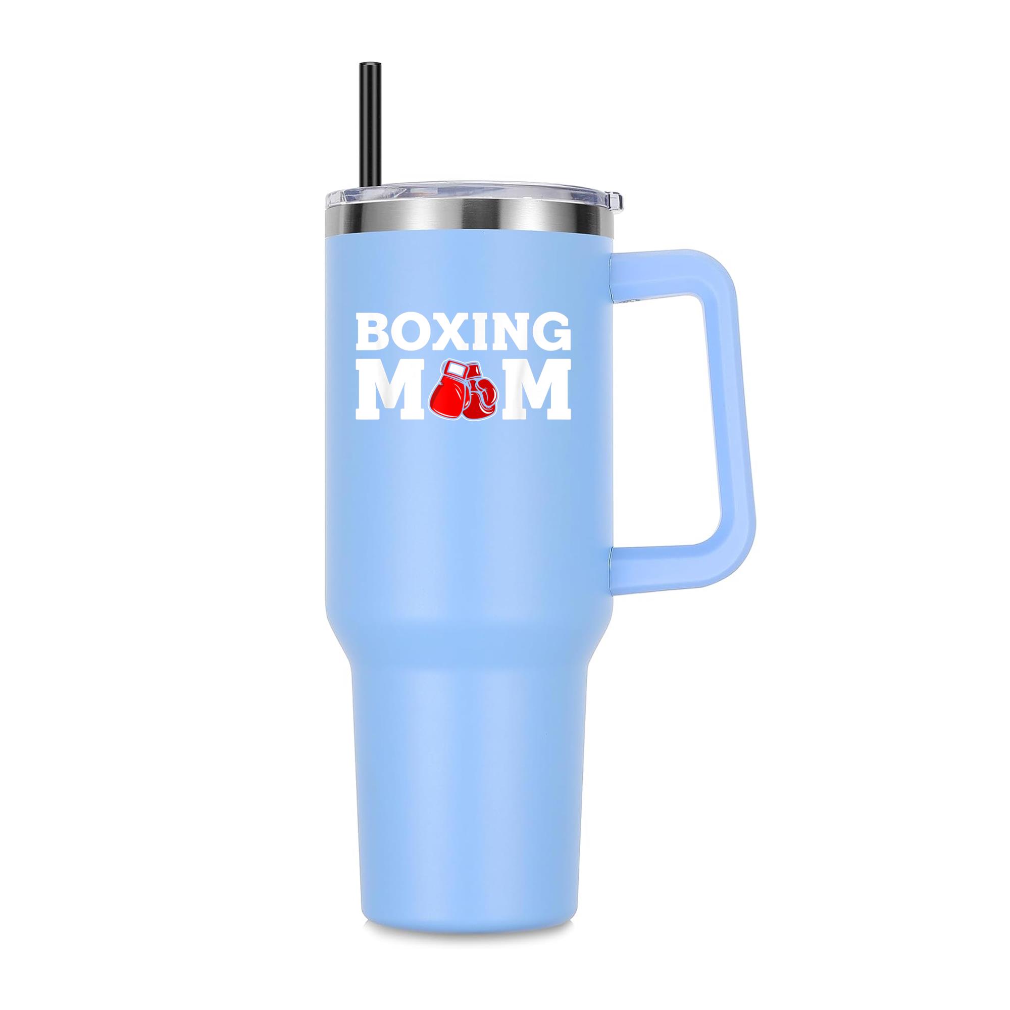 Boxing Mom Proud Support Mother Lover 40oz Stainless Steel Tumbler