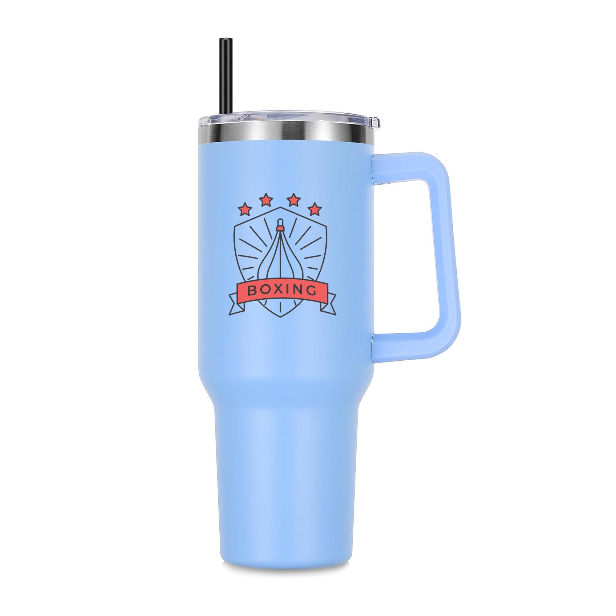 Boxing Punchbag Star Colored Badge Sticker 40oz Stainless Steel Tumbler