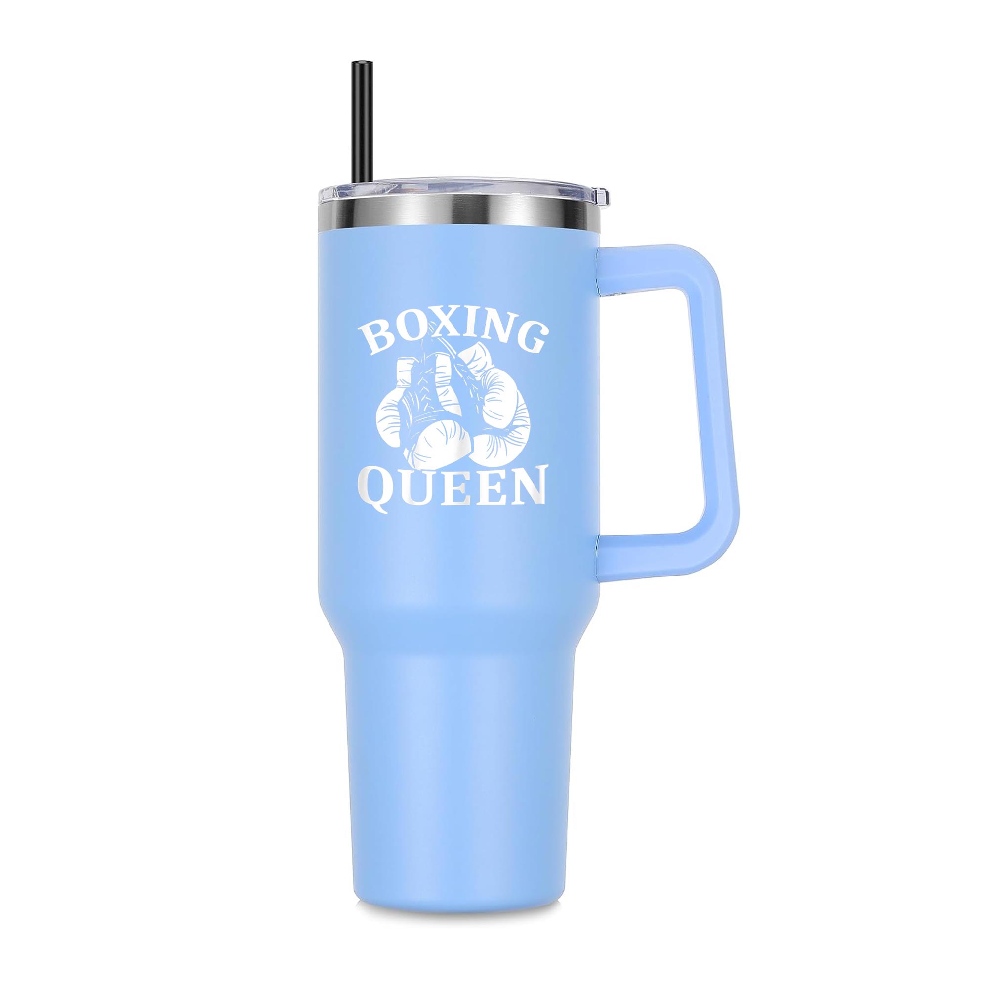 Boxing Queen Fighter Kickboxing 40oz Stainless Steel Tumbler