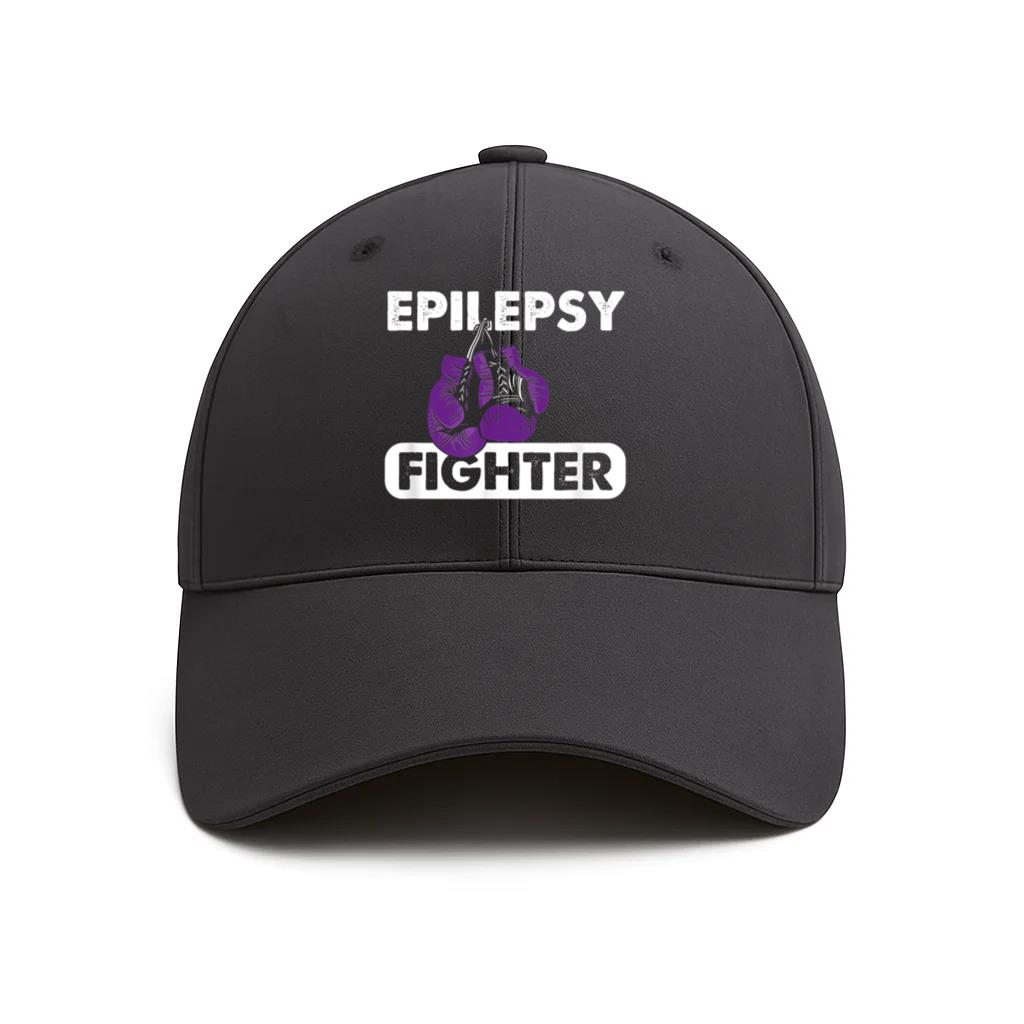 Epilepsy Fighter Purple Boxing Cotton Twill Cap
