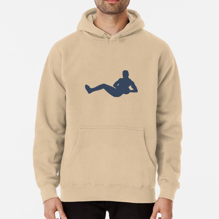 Exercise Person With Ball Silhouette Classic Unisex Hoodie