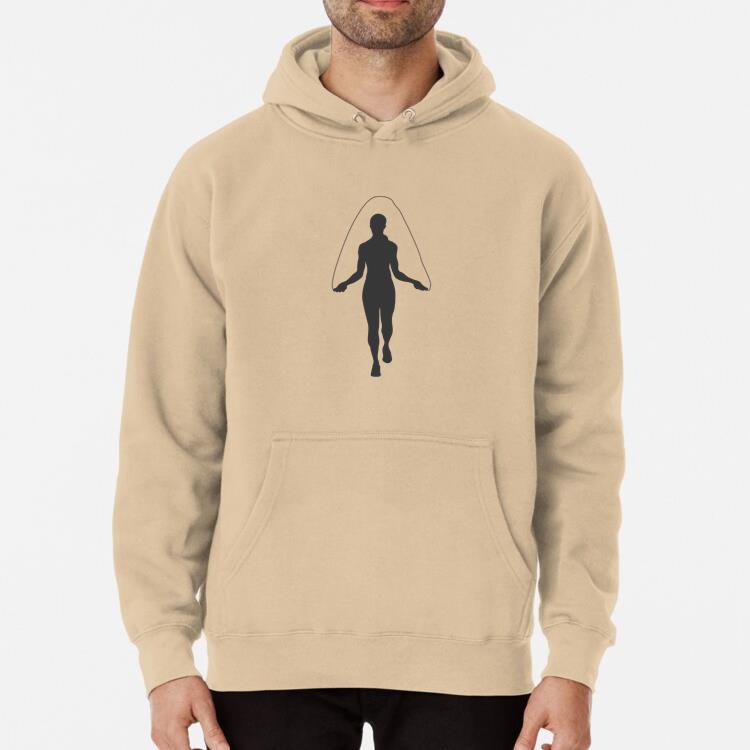 Female Rope Jumping Silhouette Classic Unisex Hoodie