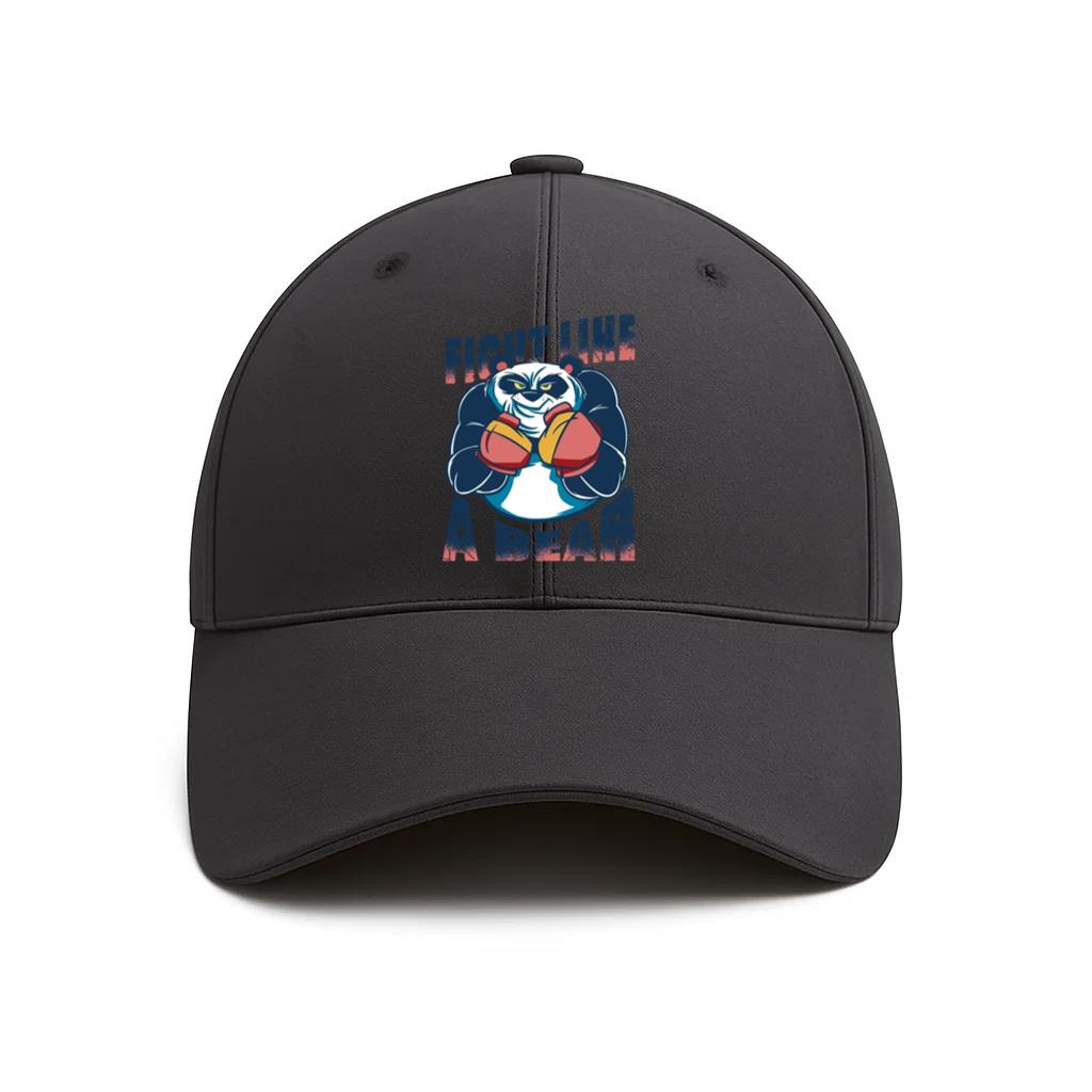Fight Like A Bear Panda Boxing Cotton Twill Cap
