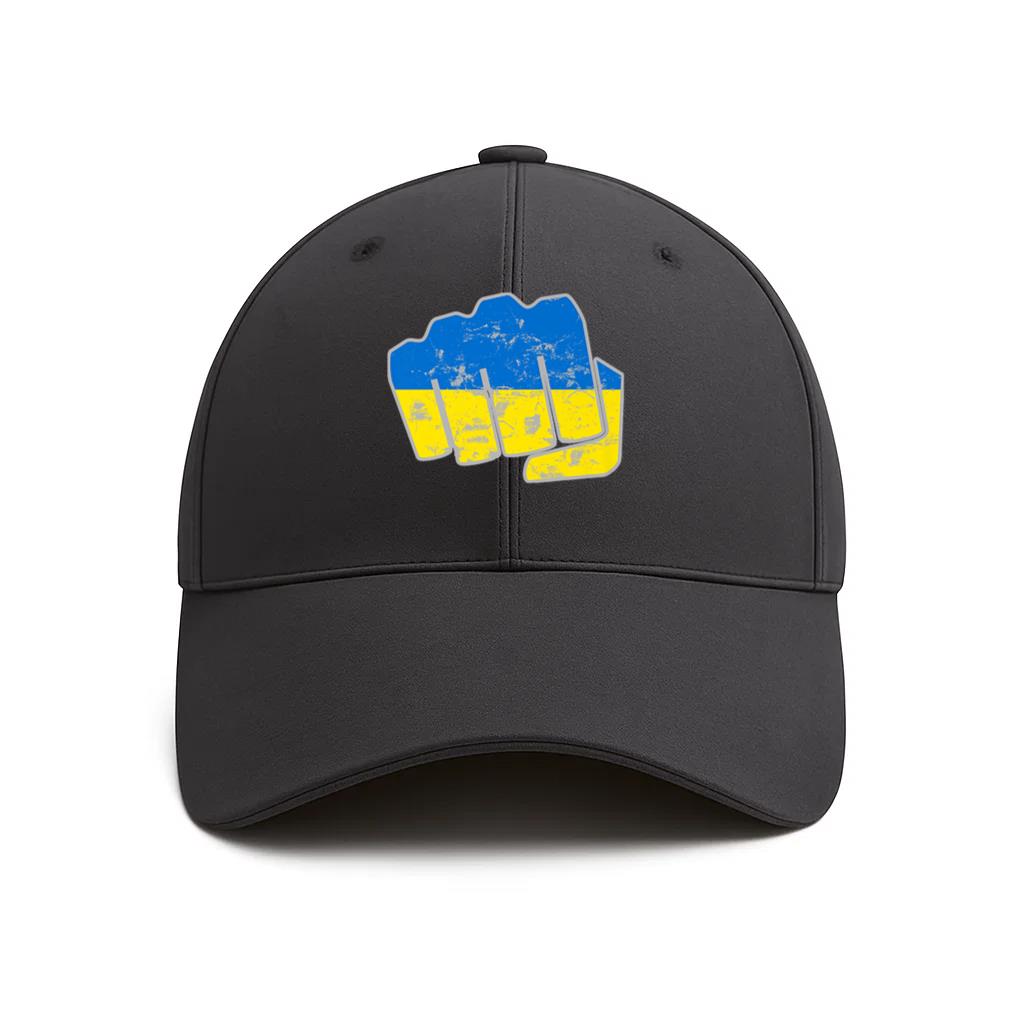 Fist of Ukraine Flag Boxing Cotton Twill Cap