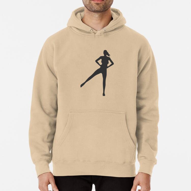 Fitness Woman Silhouette Classic Unisex Hoodie