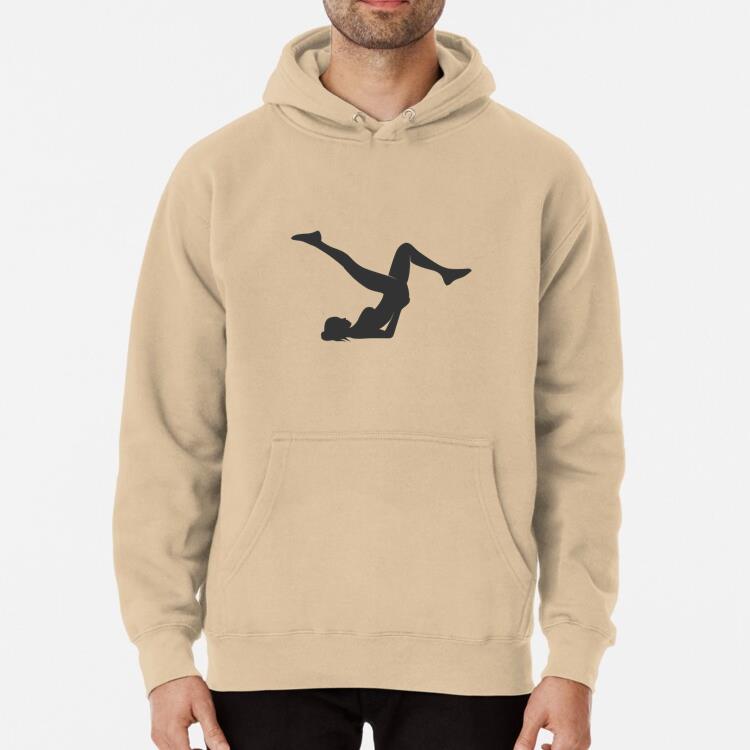 Fitness Woman Silhouette Lifting Hips Classic Unisex Hoodie