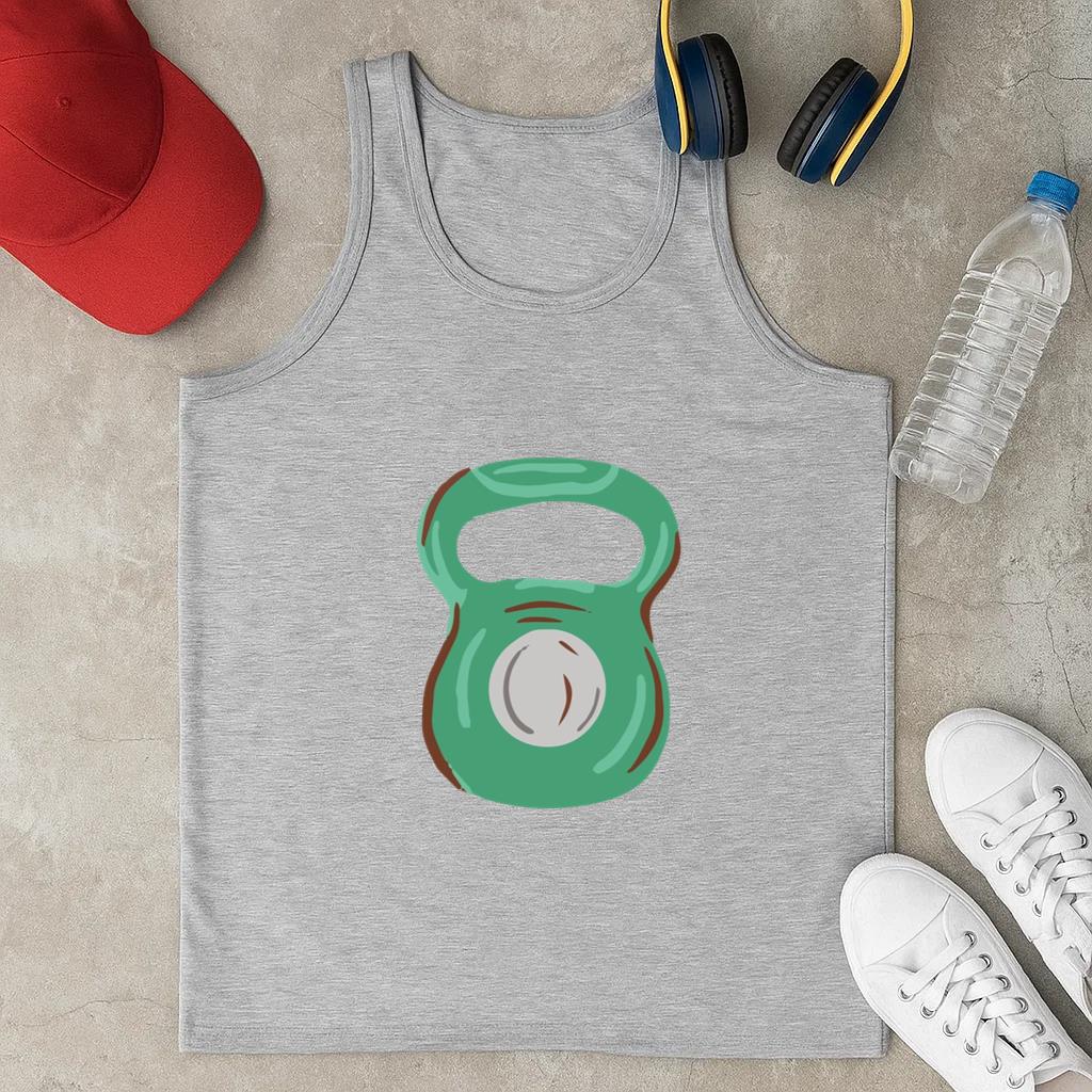 Flat Kettleball Weight Classic Unisex Tank Top
