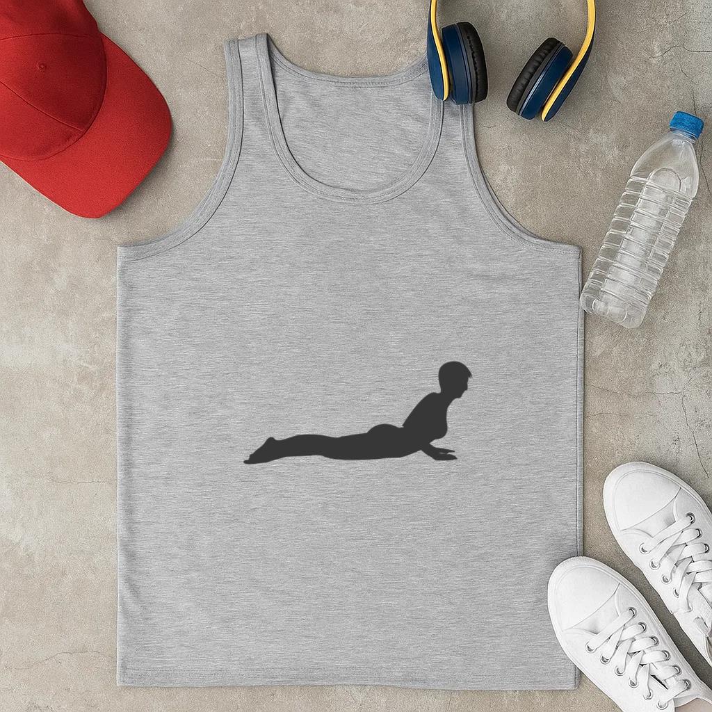 Girl Push Up Silhouette Classic Unisex Tank Top