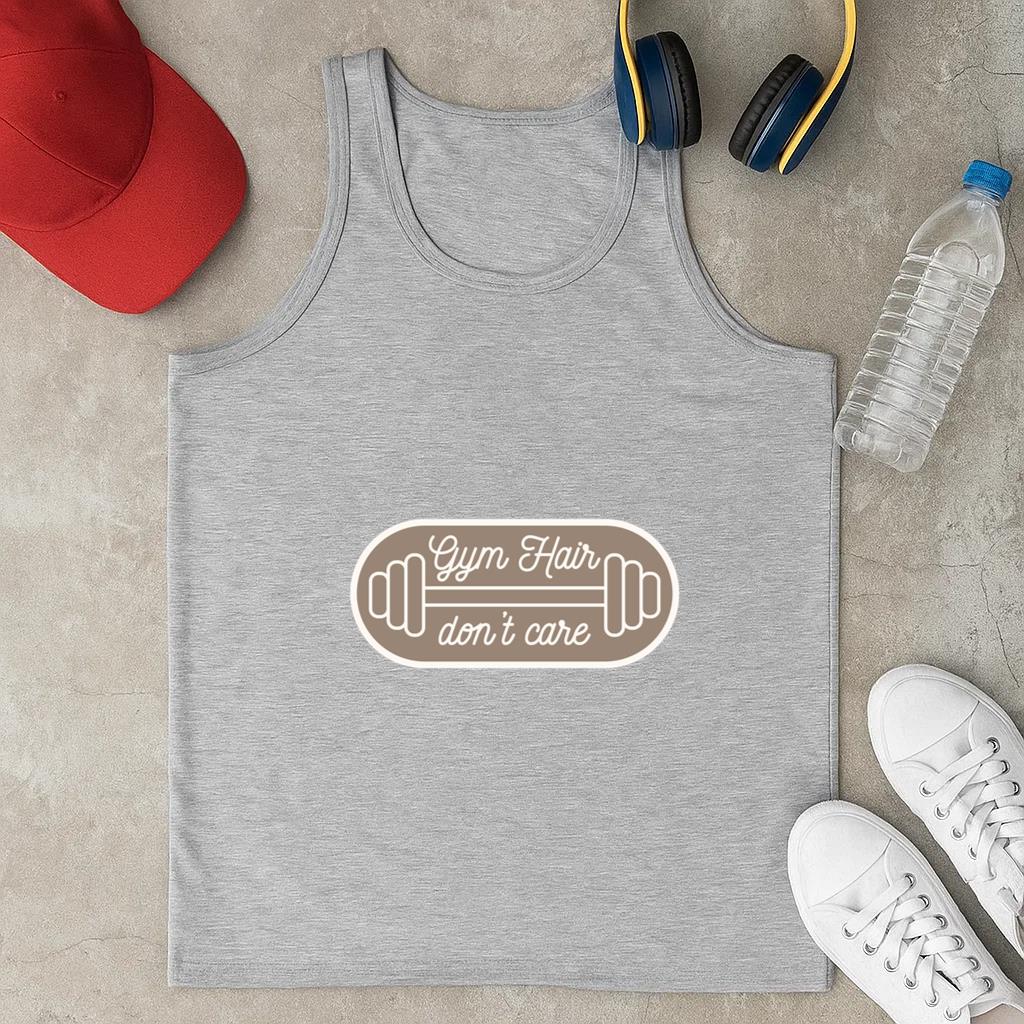 Gym Hair Dont Care Quote Classic Unisex Tank Top