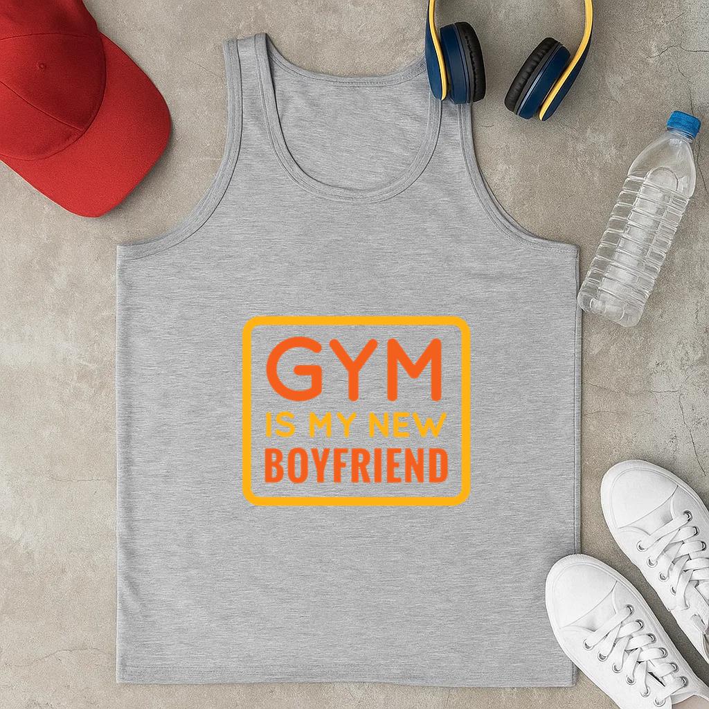 Gym Is My New Boyfriend Quote Classic Unisex Tank Top
