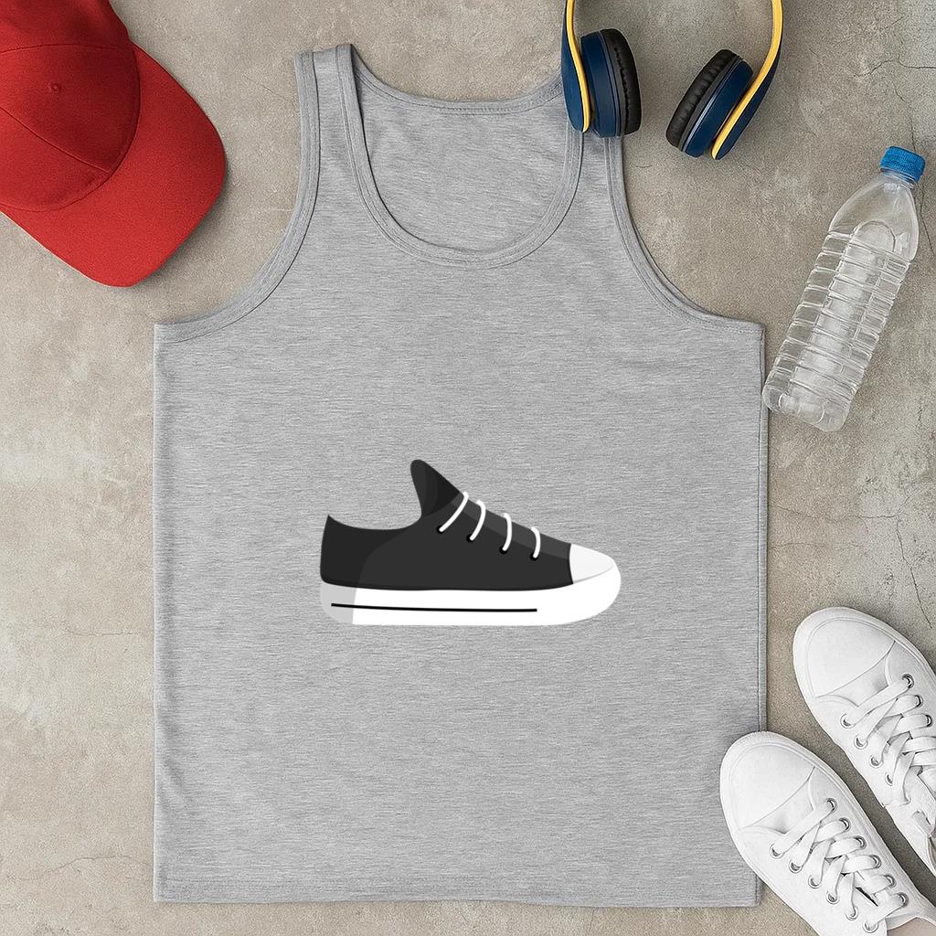 Gymshoes Plimsoll Jogging Shoe Trainers Lace Sneaker Illustration Classic Unisex Tank Top
