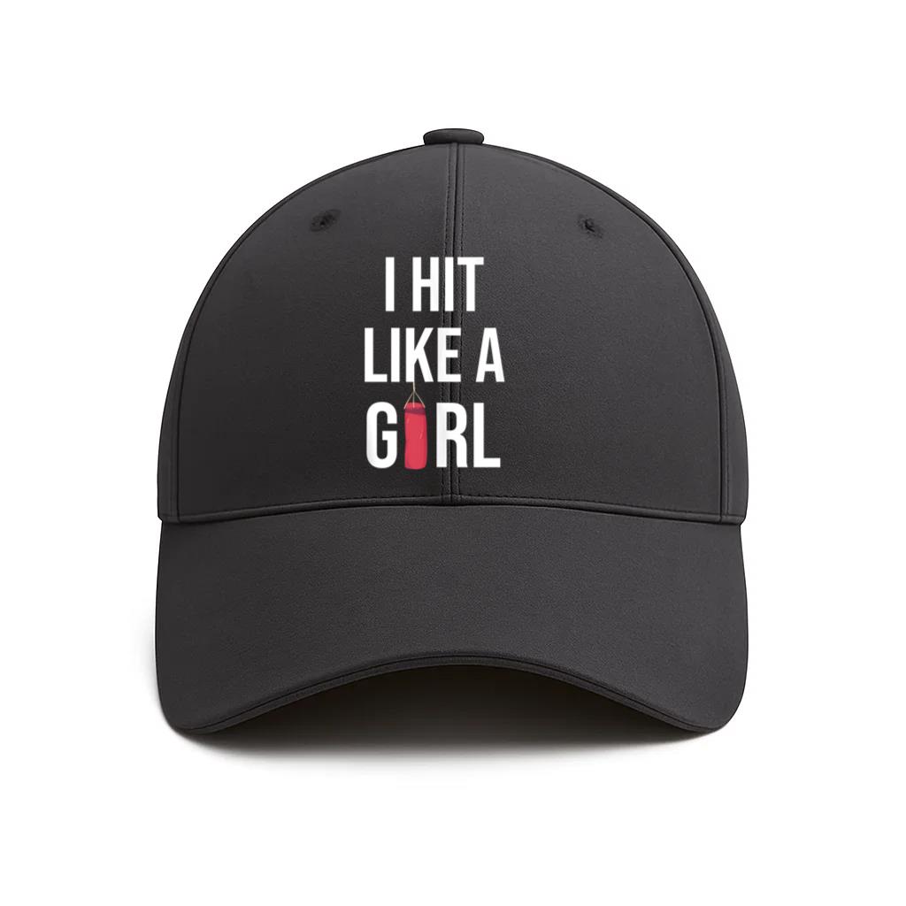 I Hit Like A Girl Boxing Cotton Twill Cap