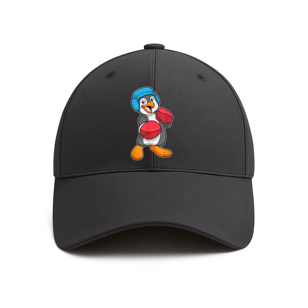 Penguin Boxing Boxer Gloves Cotton Twill Cap 