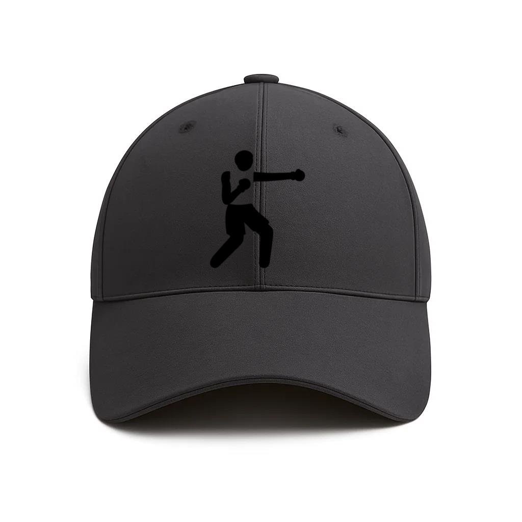 Person Boxing Cut Out Cotton Twill Cap 