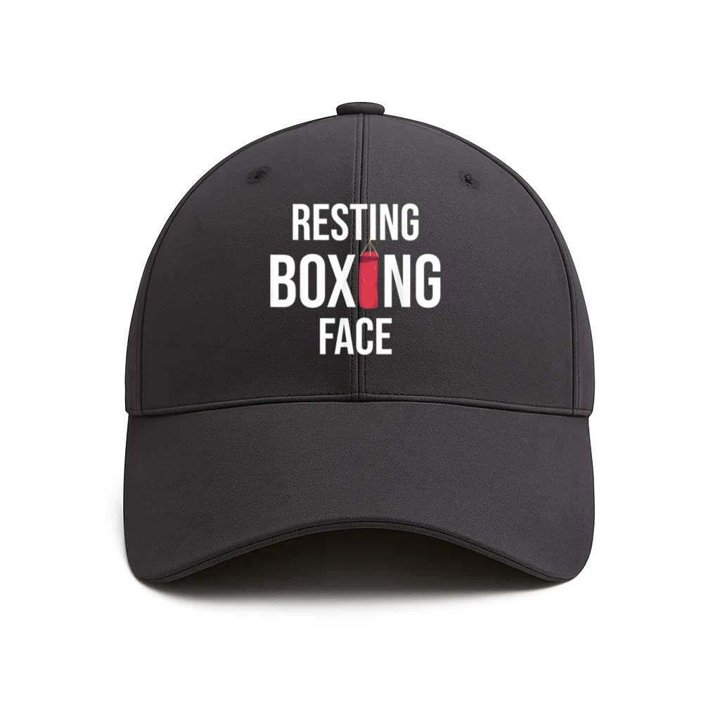 Resting Boxing Face Gym Coach Cotton Twill Cap 