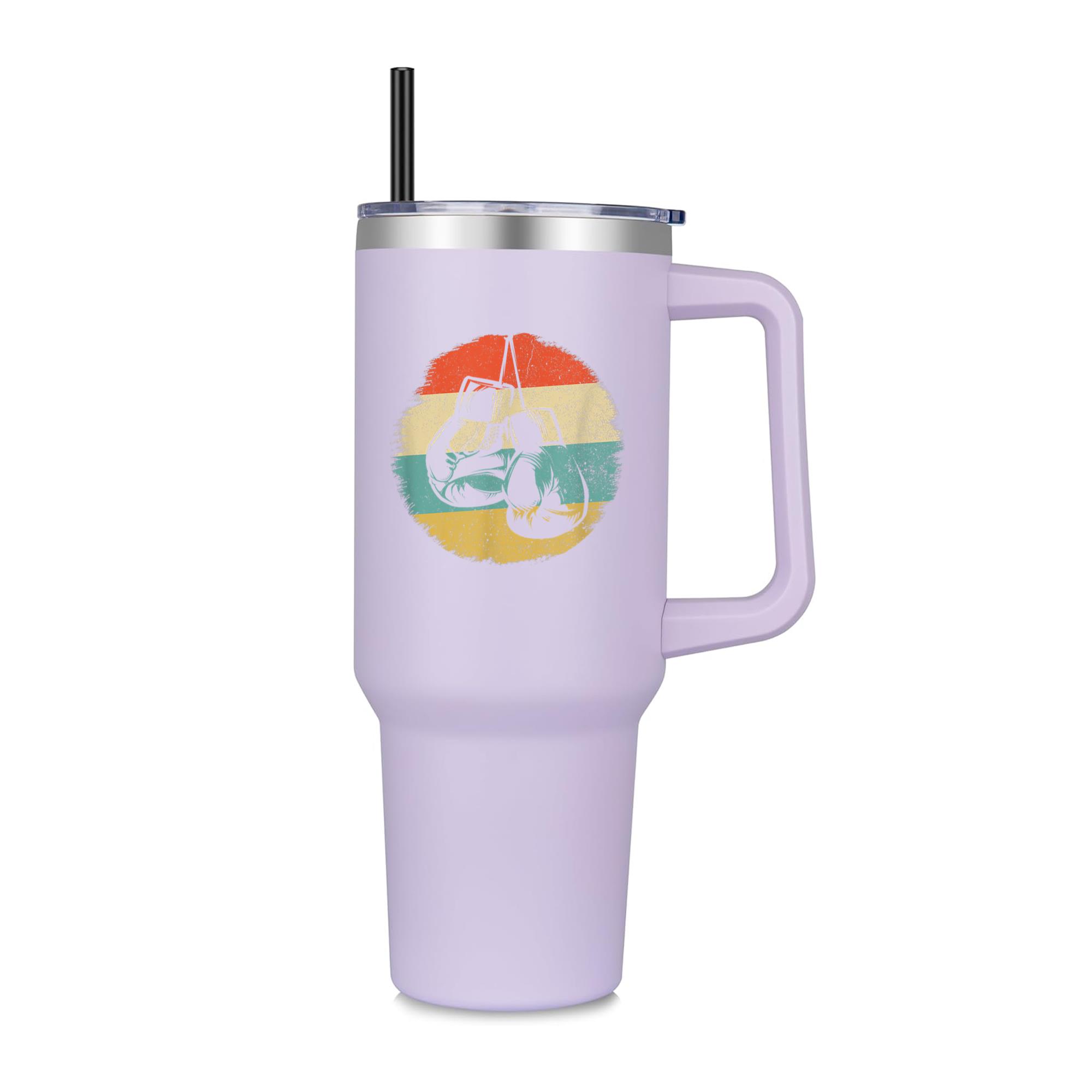 Vintage Boxing Gloves 40oz Stainless Steel Tumbler - Image 2