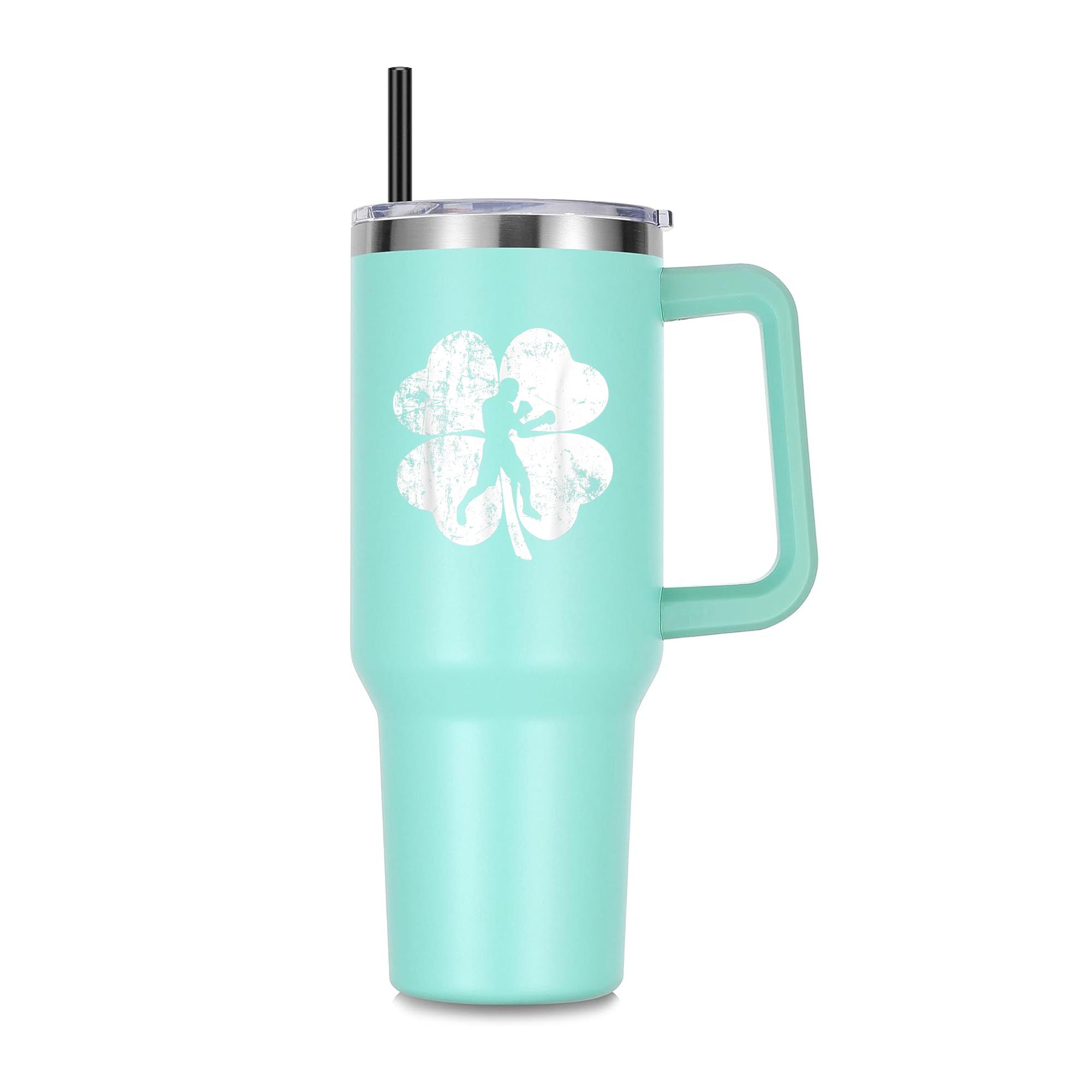 Vintage Boxing St. Patricks Day 40oz Stainless Steel Tumbler - Image 3