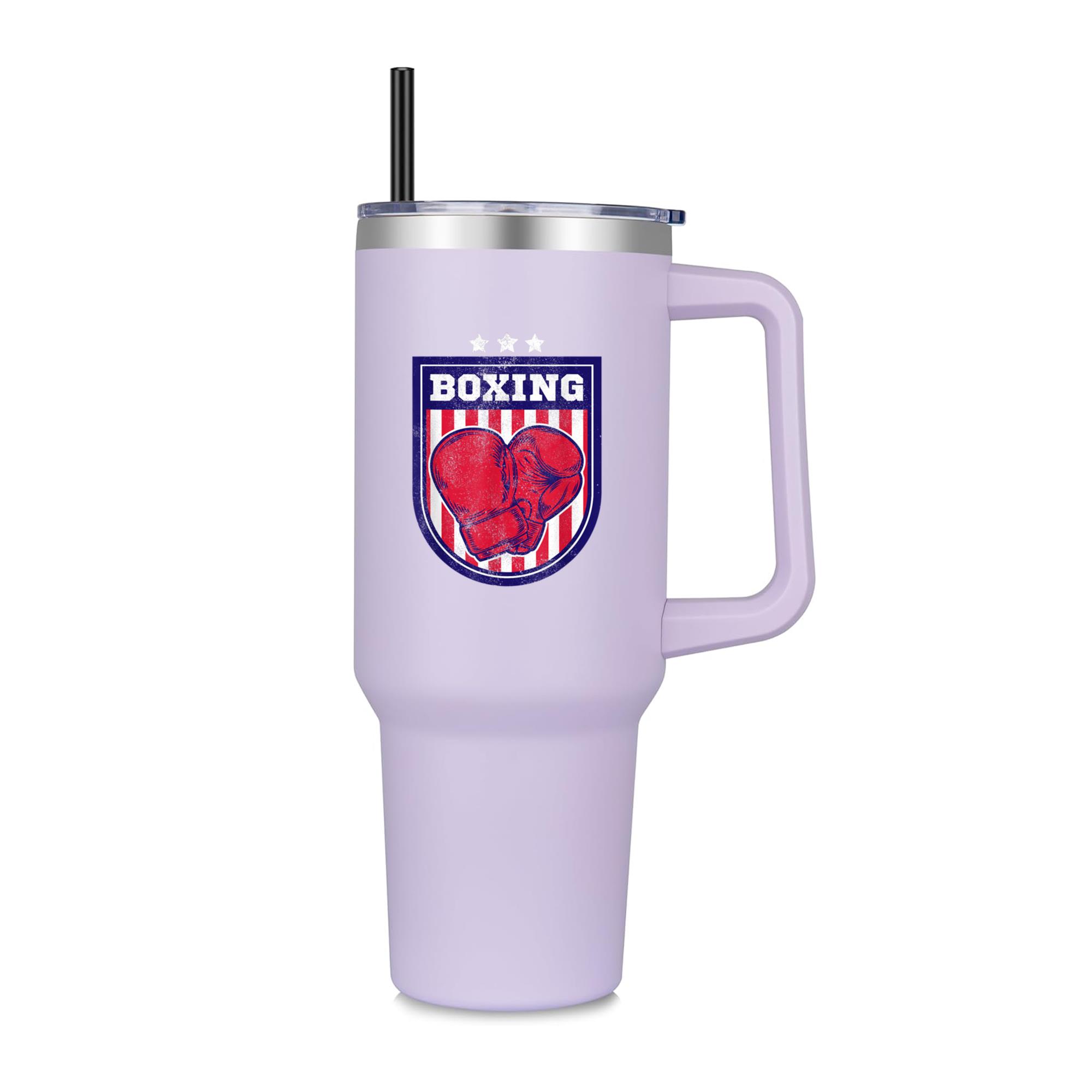 Vintage Martial Art Boxing 40oz Stainless Steel Tumbler - Image 2