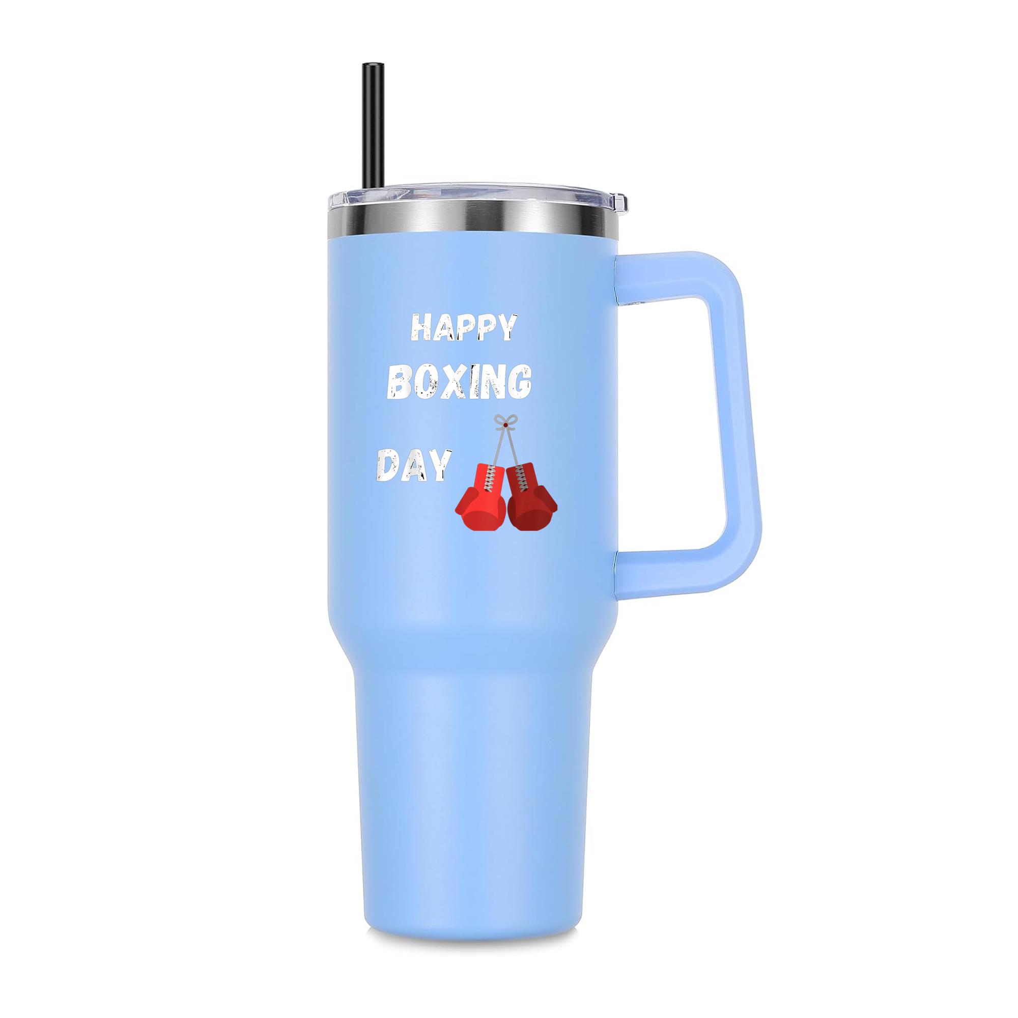 Vintage Style Happy Boxing Day 40oz Stainless Steel Tumbler