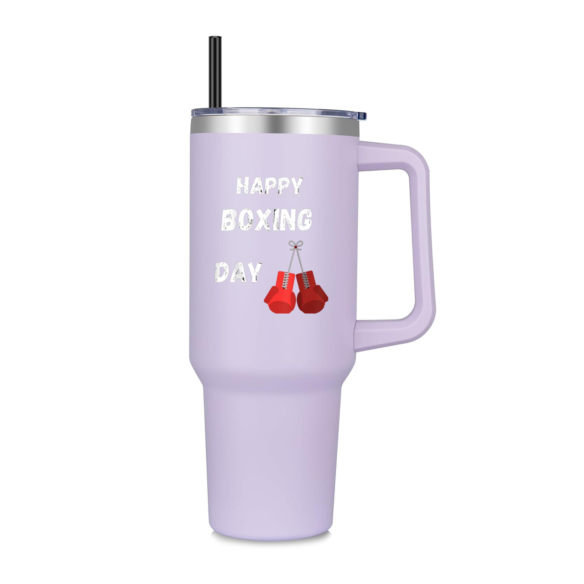 Vintage Style Happy Boxing Day 40oz Stainless Steel Tumbler - Image 2