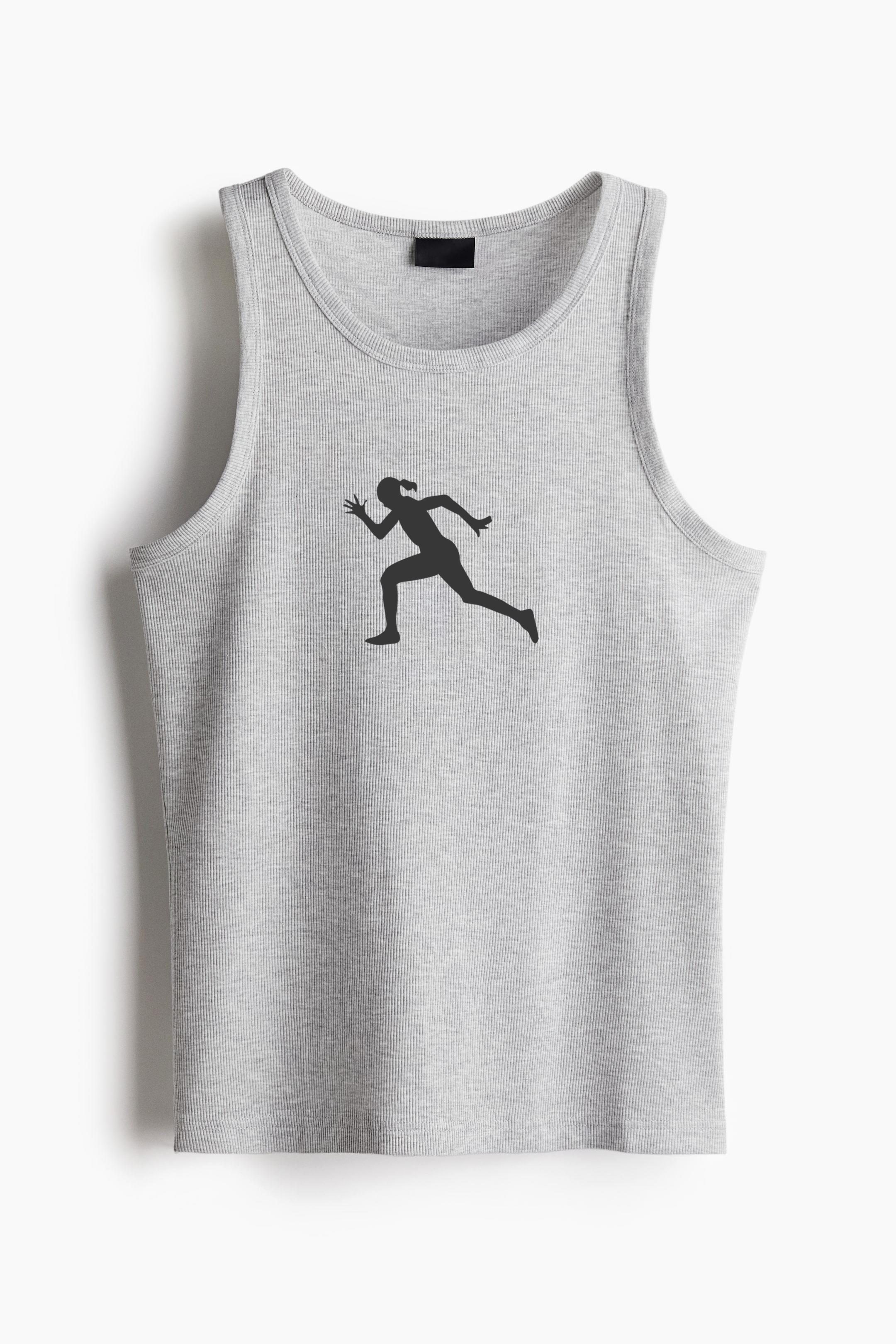 Woman Athlete Silhouette Classic Unisex Tank Top