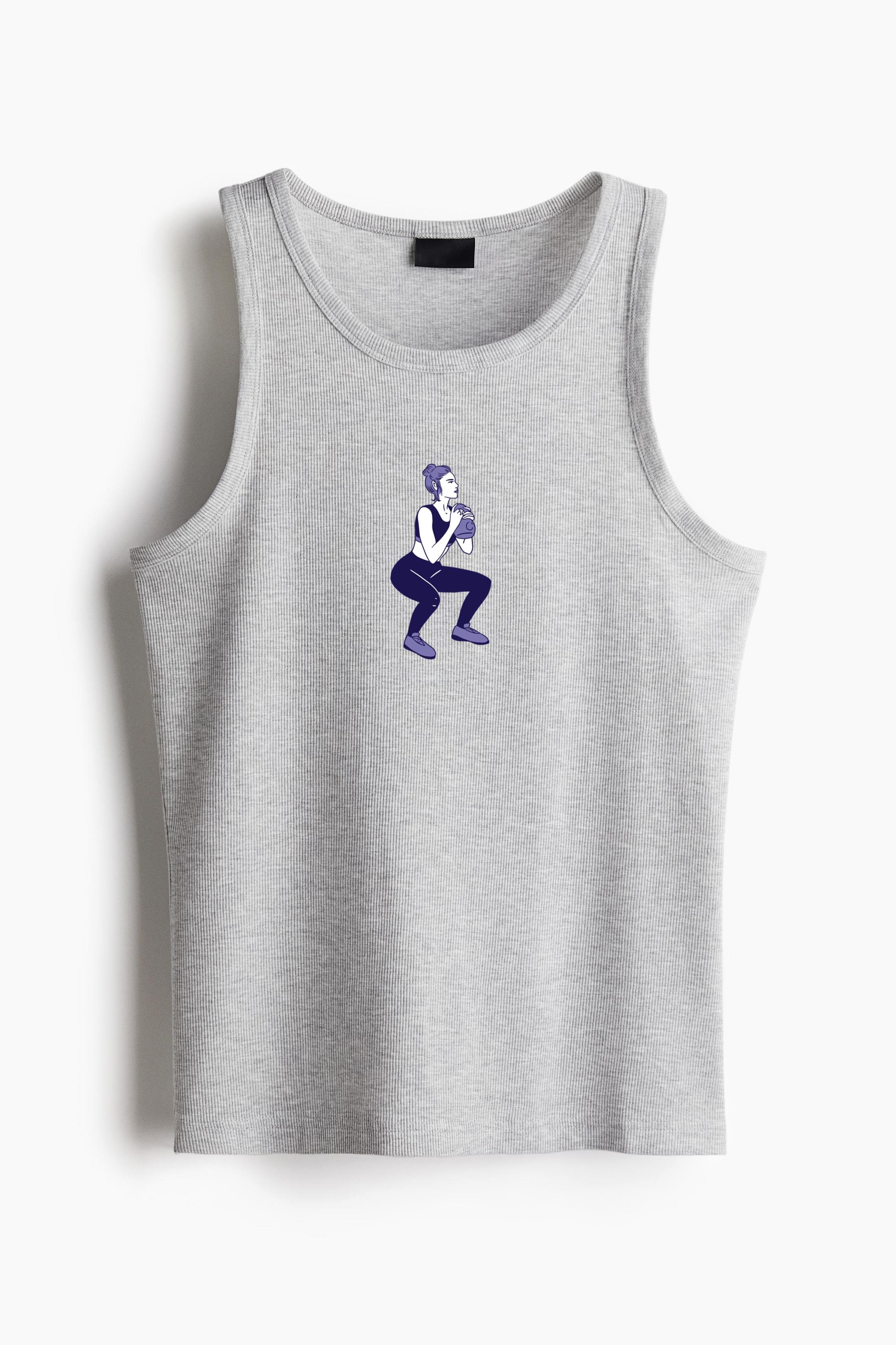 Woman Doing Squats Classic Unisex Tank Top